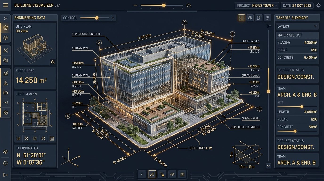 Construction Quantity Takeoff & CAD Blueprint